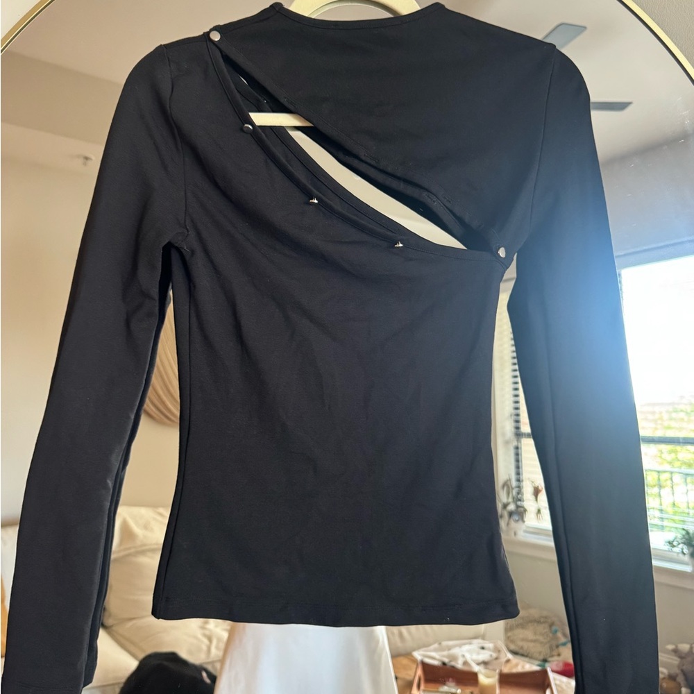 Samsoe Long Sleeve Cut-out Women's Top - Picture 6 of 7